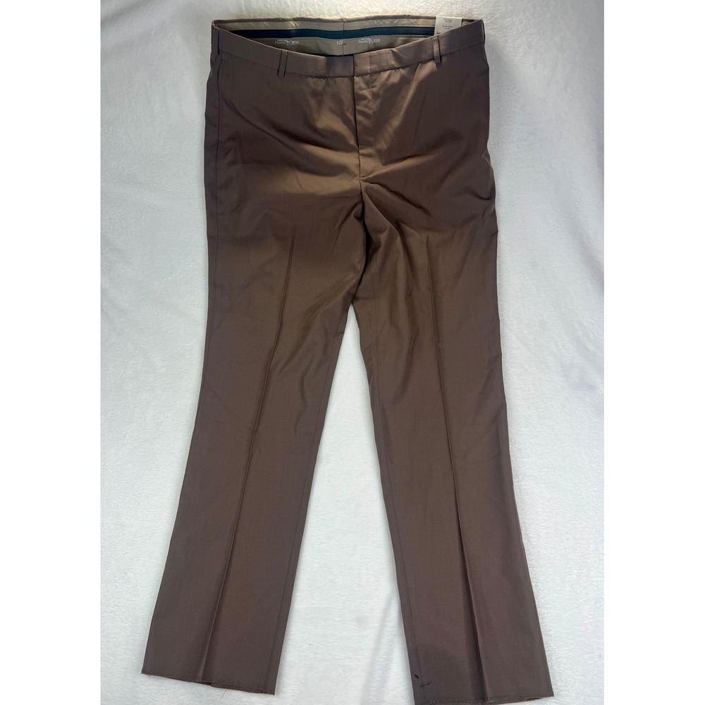 Fechheimer Men's Brown Wool‎ Blend Dress Pants Slacks Size 46L